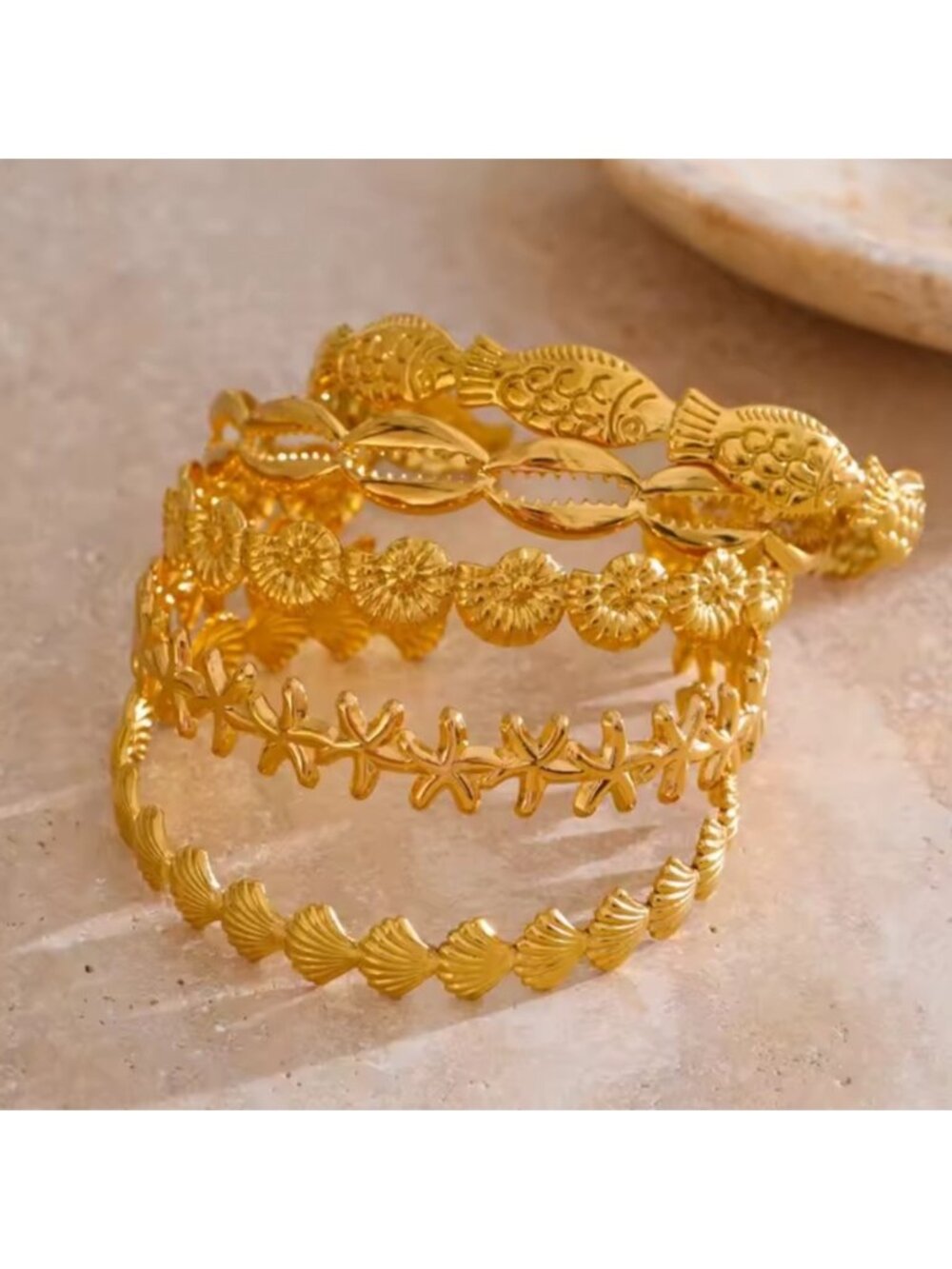 Starfish cuff bracelet Sea star Open bracket
